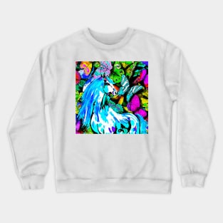 Horses and Butterflies Crewneck Sweatshirt